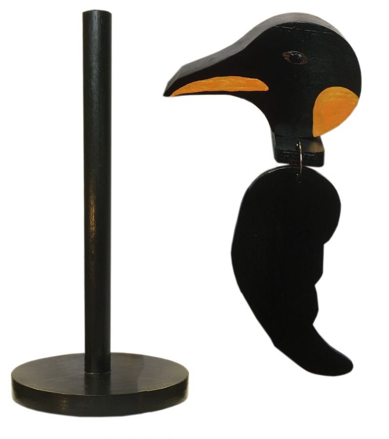 "O porta-toalha de papel de pinguim 