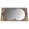Espelho rectangular de tronco 39 x 20 cm cinzento
