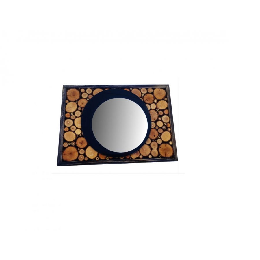 Espelho rectangular em madeira de ébano 31 x 22