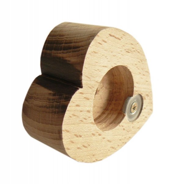 Abridor de garrafas / abridor de garrafas em madeira de faia modelo : cora&ccedil;&atilde;o