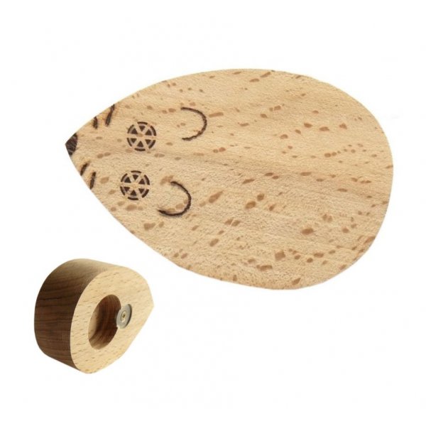 Abre-garrafas / abridor de garrafas em madeira de faia modelo : rato