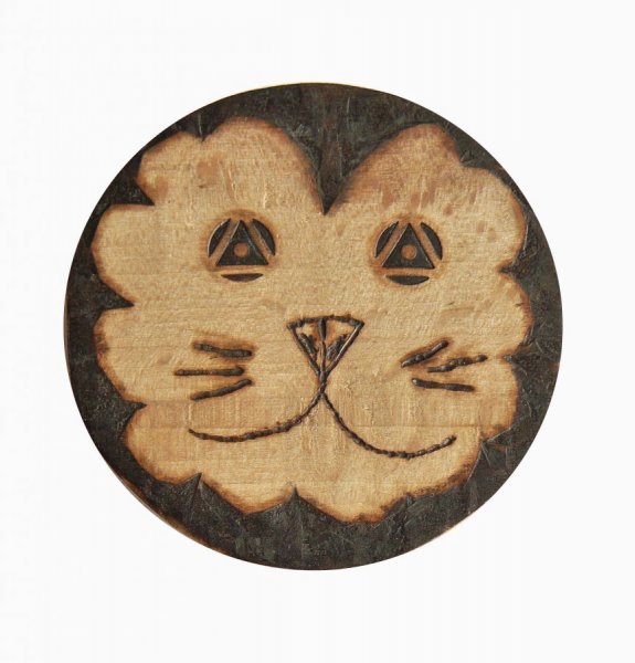 Abridor de garrafas / abridor de garrafas em madeira de faia modelo : le&atilde;o