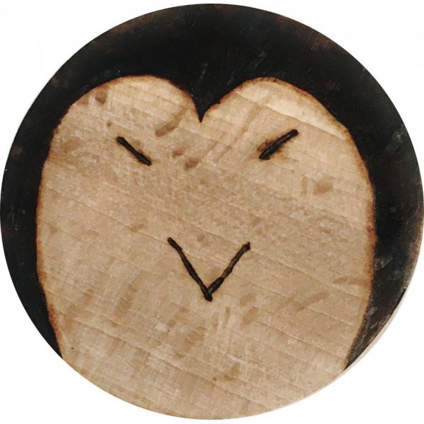 Abre-garrafas / abridor de garrafas em madeira de faia modelo : pinguim