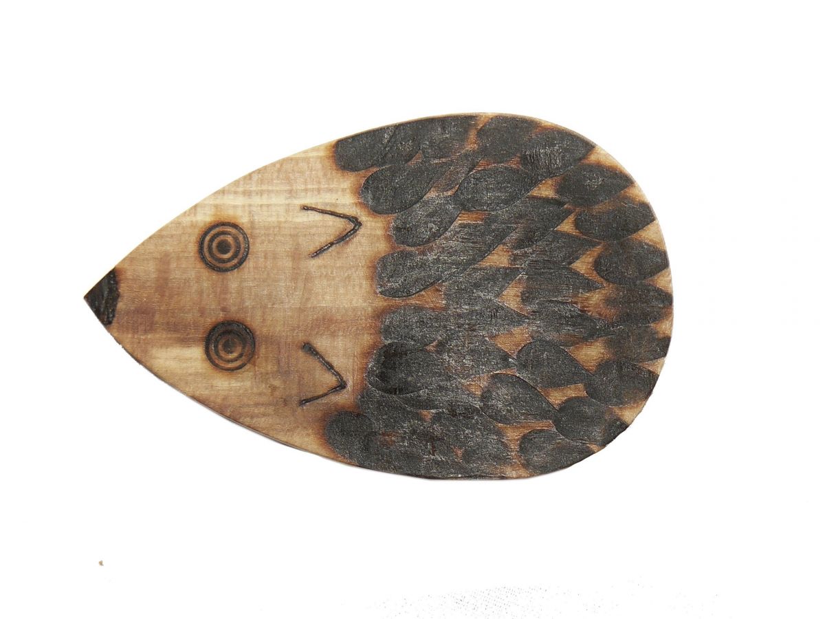 Abridor de garrafas / abridor de garrafas em madeira de faia modelo : porco-espinho
