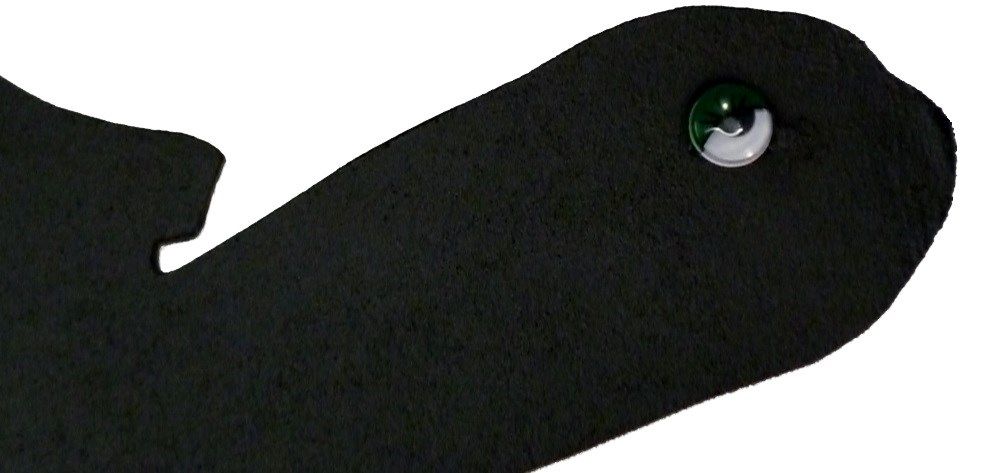 Modelo de parede ou placa de porta de madeira: tartaruga 41x20 cm preto