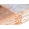 Tábua de corte de madeira de faia natural FSC com modelo de pata de gato para 4 copos de aço