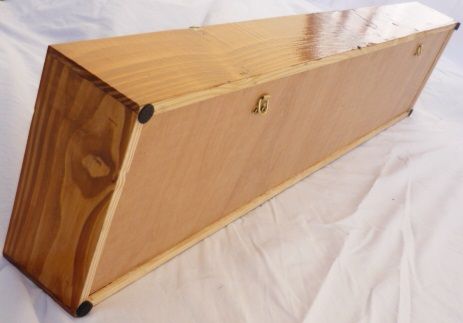 Grande cabide rectangular de parede de toro com espelho