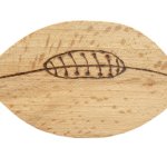 Abridor de garrafas / abridor de garrafas em madeira de faia modelo: bola de râguebi