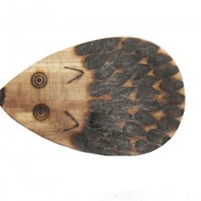 Abridor de garrafas / abridor de garrafas em madeira de faia modelo : porco-espinho