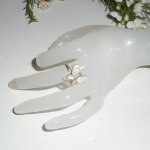 Anel Original 925 Sterling Silver Ring com Borboleta de Olho de Santa Lúcia