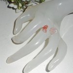 Flor e anel de pedra - quartzo rosa e prata 925