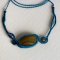 Colar micromacramé azul de pato com uma pedra natural, o olho de tigre