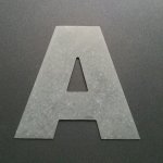 Letra de zinco ARIAL PRETO