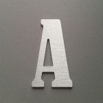 Carta em metal escovado BERNARD CONDENSED