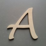 Carta de madeira para pintar modelo DULCE