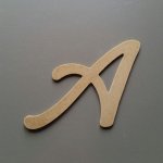 Carta MDF em bruto para pintar modelo LOMBRIZ