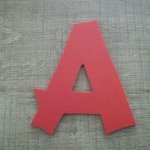 Letra plástica PVC cor CANCUN