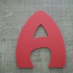 Letra plástica PVC cor HARLEQUIN