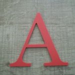 Letra plástica PVC cor LOFT
