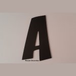 Letra plástica PVC preto ZOINKS