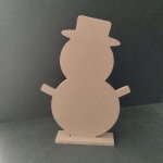 Suporte de madeira para decorar a SNOWMAN
