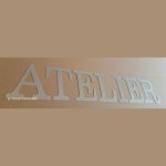 Letras decorativas em zinco ATELIER 25 cm