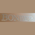 Letra decorativa em zinco BONHEUR 20 cm