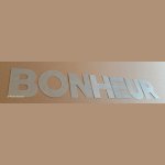 Letra decorativa em zinco BONHEUR 20 cm