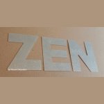 Carta decorativa em zinco ZEN 20 cm