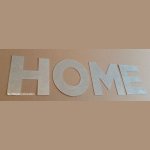 Letra decorativa de zinco HOME 20 cm