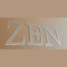 Carta decorativa em zinco ZEN 20 cm