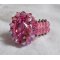 Anel Rose Royale com facetas e um cabochon de cristal Swarovski