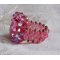 Anel Rose Royale com facetas e um cabochon de cristal Swarovski