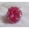 Anel Rose Royale com facetas e um cabochon de cristal Swarovski