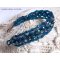 Pulseira Belle de Nuit com facetas de vidro boémio e cristais Swarovski