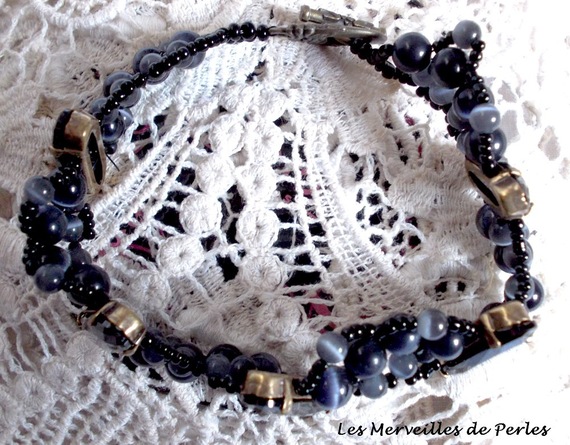 Pulseira da liberdade com cristais Swarovski e olho de gato de vidro