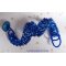 Pulseira Night Blue com contas e facetas de vidro pérola