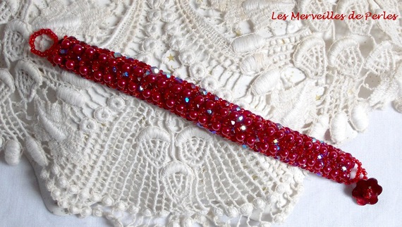 Pulseira de pérolas Myrella com facetas e pérolas