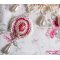 Colar Valmont bordado vitoriano com renda de marfim, pérolas de pérolas e cristais Swarovski