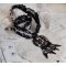 Colar pendente Goldnight bordado com cristais Swarovski em estilo barroco