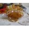 Anel Haute-Couture Gold Girassol bordado com contas de sementes douradas de 24 quilates e cristais Swarovski 
