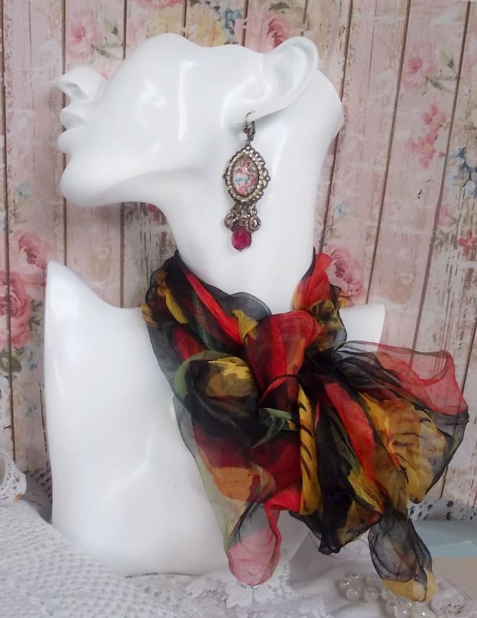 BO Petit Ange criado com lupa de cabochons Angel, cristais, encantos e pérolas de vidro