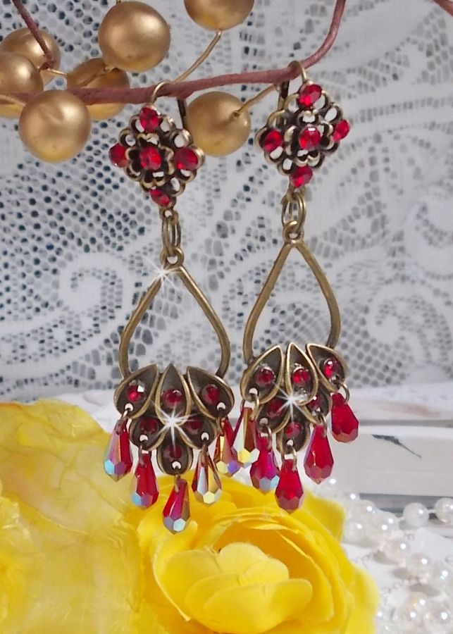 BO Irresistível Colecção Ruby montada em castiçais com cristais Swarovski