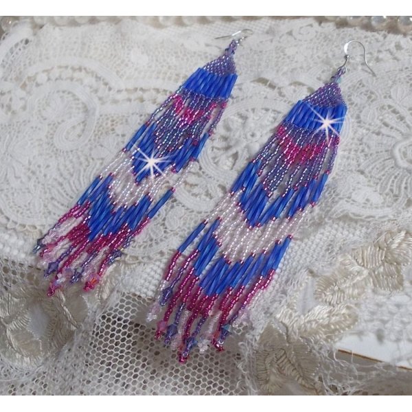 BO Constela&ccedil;&atilde;o com cristais Swarovski, contas Miyuki e Tubos