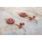 BO Nous Two bordados com cabochons e pérolas de cristal Swarovski, ganchos auriculares de 14 quilates cheios de ouro