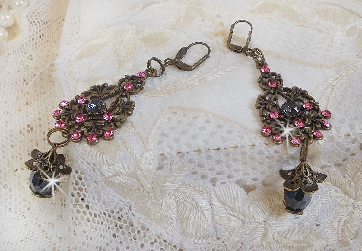 BO Colecção Irresistível do Amor com cristais Swarovski montados em castiçais de filigrana de bronze