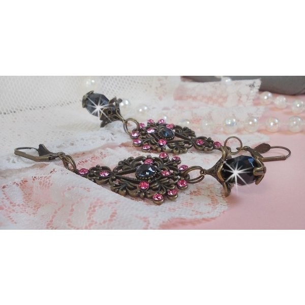 BO Colecção Irresistível do Amor com cristais Swarovski montados em castiçais de filigrana de bronze