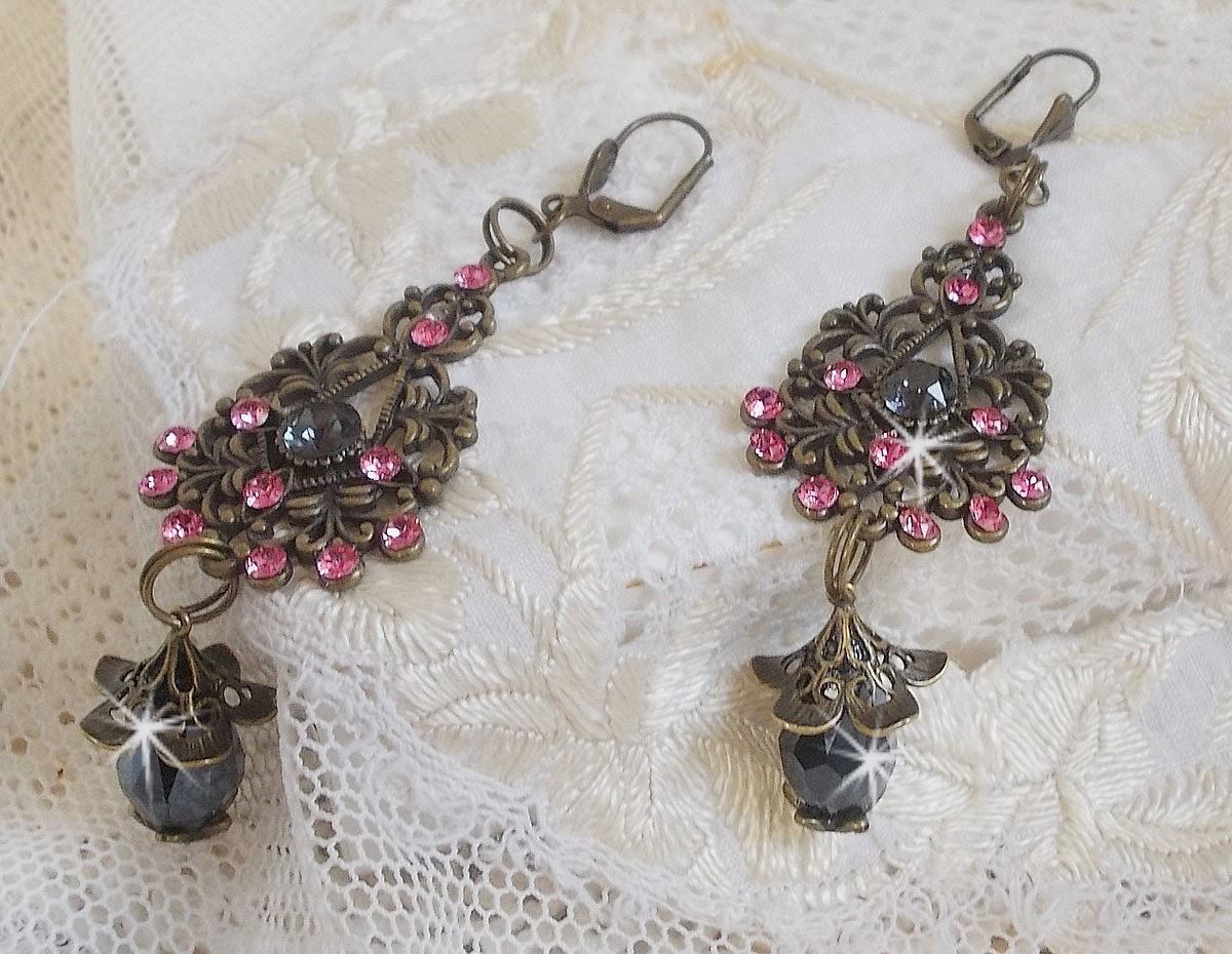 BO Colecção Irresistível do Amor com cristais Swarovski montados em castiçais de filigrana de bronze