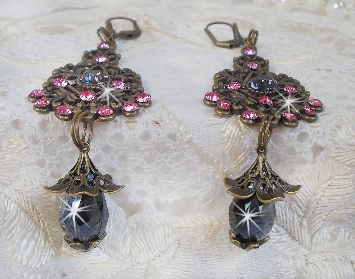 BO Colecção Irresistível do Amor com cristais Swarovski montados em castiçais de filigrana de bronze