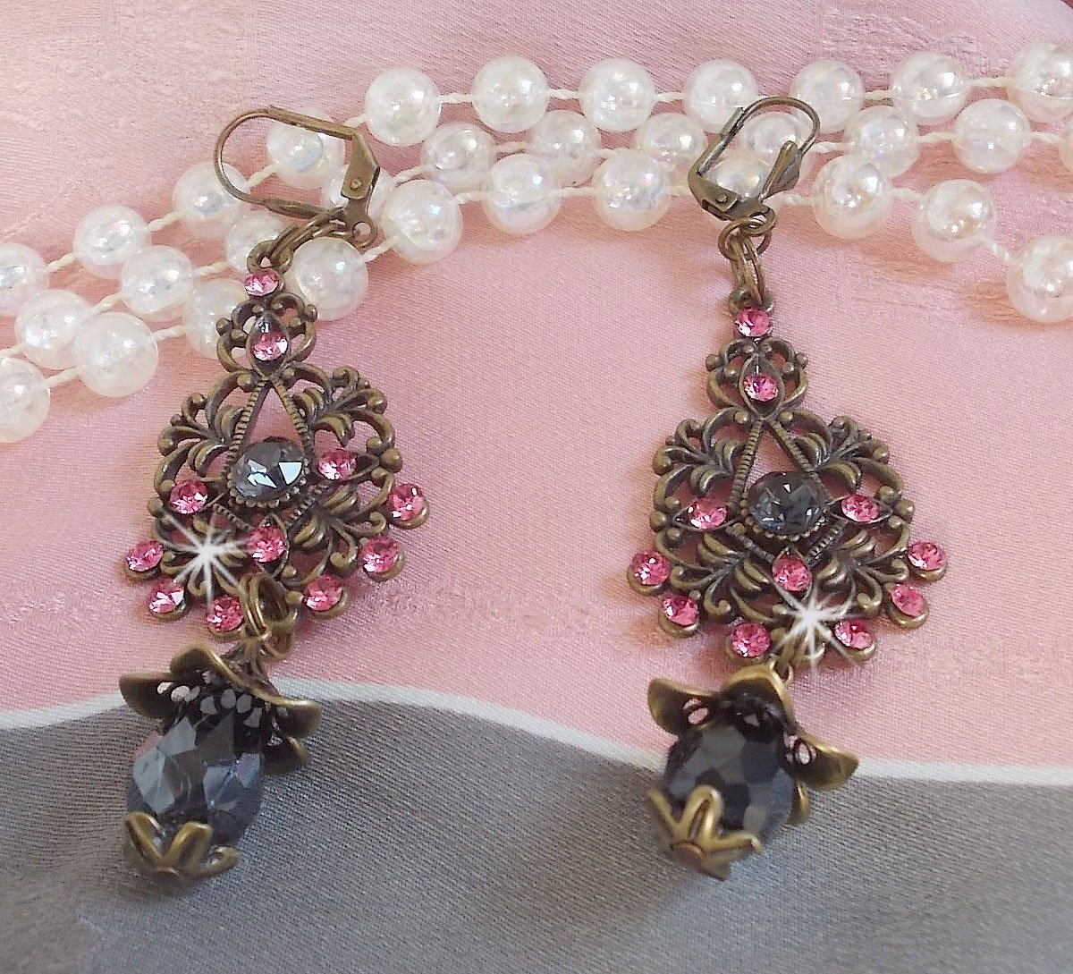 BO Colecção Irresistível do Amor com cristais Swarovski montados em castiçais de filigrana de bronze